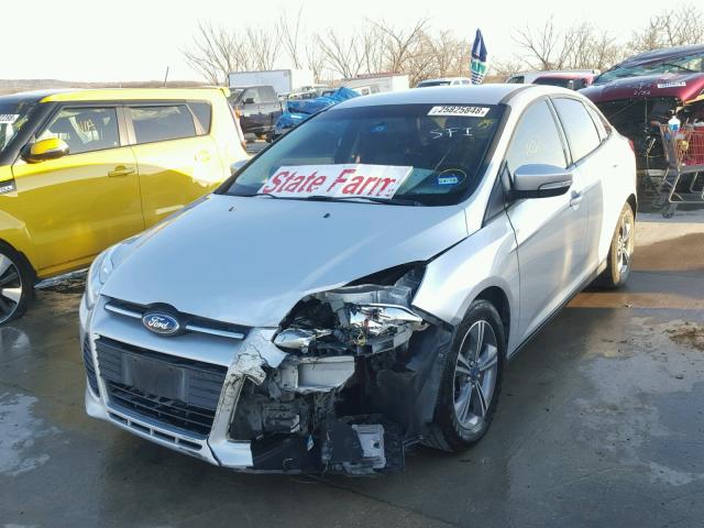 1FADP3F2XEL406564 - 2014 FORD FOCUS SE SILVER photo 2