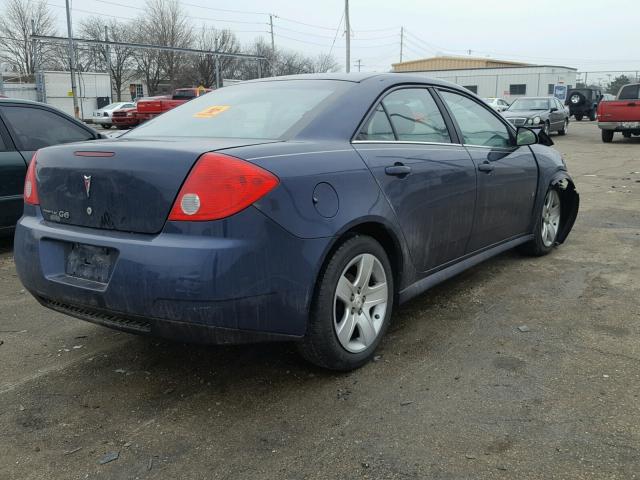 1G2ZJ57B394270133 - 2009 PONTIAC G6 BLUE photo 4