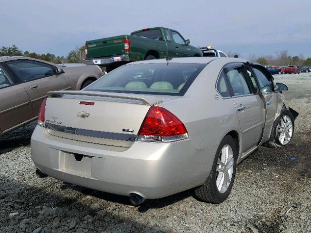 2G1WU583389281327 - 2008 CHEVROLET IMPALA LTZ GOLD photo 4