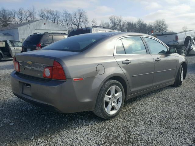 1G1ZA5EU3BF369649 - 2011 CHEVROLET MALIBU LS GRAY photo 4