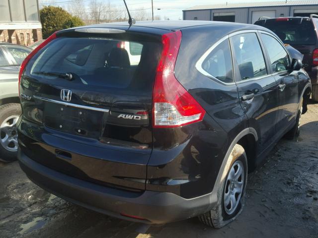 2HKRM4H37EH689935 - 2014 HONDA CR-V LX BLACK photo 4