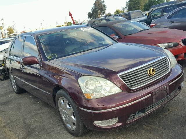 JTHBN30F220062078 - 2002 LEXUS LS 430 BURGUNDY photo 1