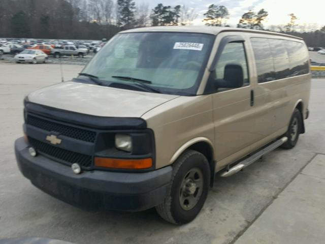 1GNFG154481215448 - 2008 CHEVROLET EXPRESS G1 GOLD photo 2