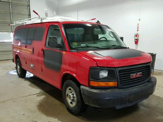 1GTZ7HFG7G1154523 - 2016 GMC SAVANA G35 RED photo 1