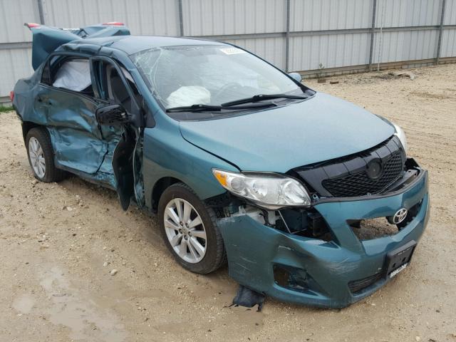 1NXBU4EE0AZ224089 - 2010 TOYOTA COROLLA BA GREEN photo 1