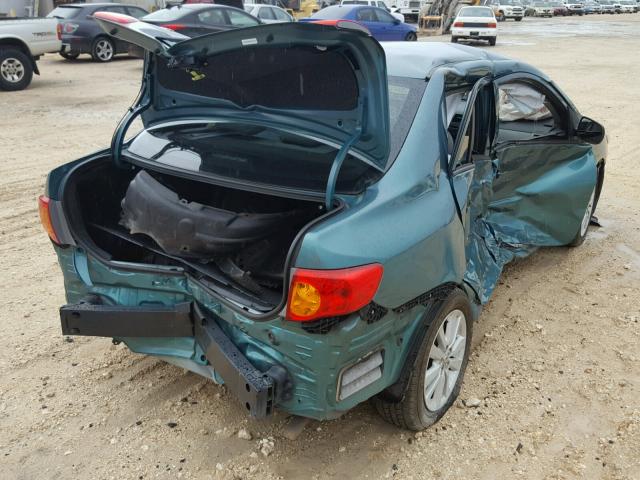 1NXBU4EE0AZ224089 - 2010 TOYOTA COROLLA BA GREEN photo 4