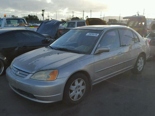 1HGES25742L047102 - 2002 HONDA CIVIC EX თაფლისფერი ფოტო 2