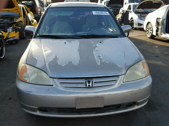 1HGES25742L047102 - 2002 HONDA CIVIC EX თაფლისფერი ფოტო 9