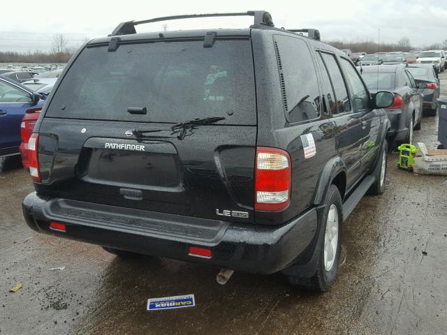 JN8DR09Y21W610615 - 2001 NISSAN PATHFINDER BLACK photo 4