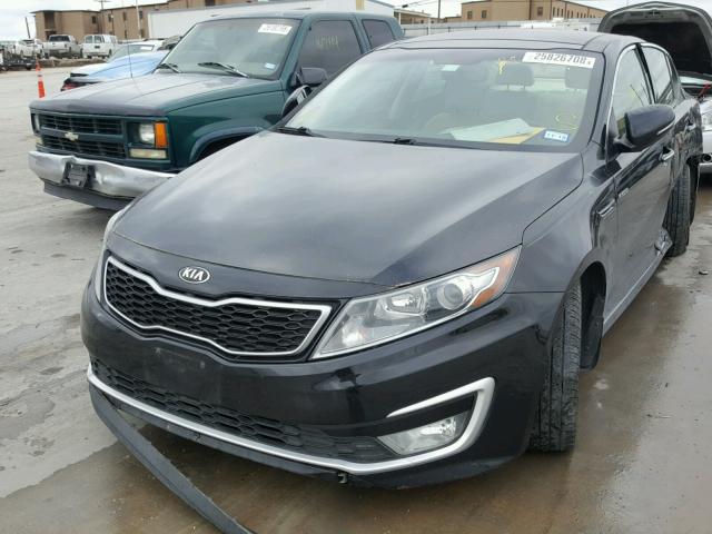 KNAGM4AD8D5046158 - 2013 KIA OPTIMA HYB BLACK photo 2