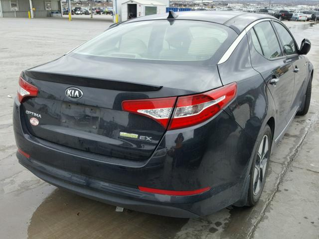 KNAGM4AD8D5046158 - 2013 KIA OPTIMA HYB BLACK photo 4