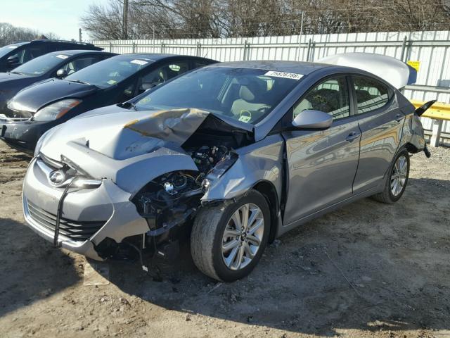 KMHDH4AE8FU413275 - 2015 HYUNDAI ELANTRA SE SILVER photo 2