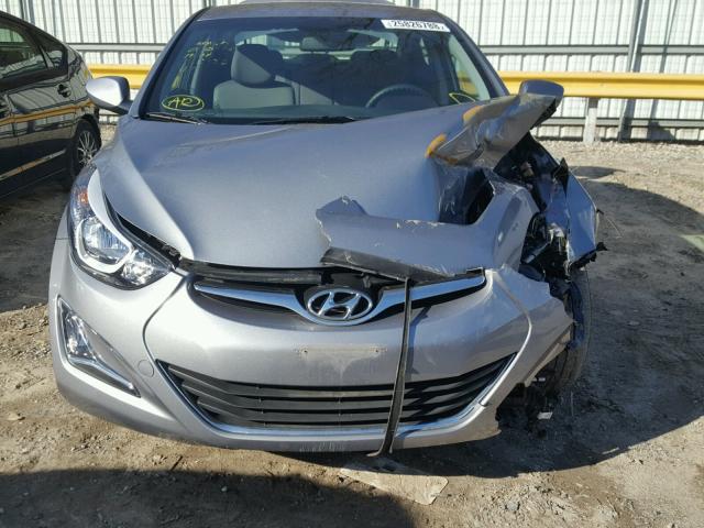 KMHDH4AE8FU413275 - 2015 HYUNDAI ELANTRA SE SILVER photo 7