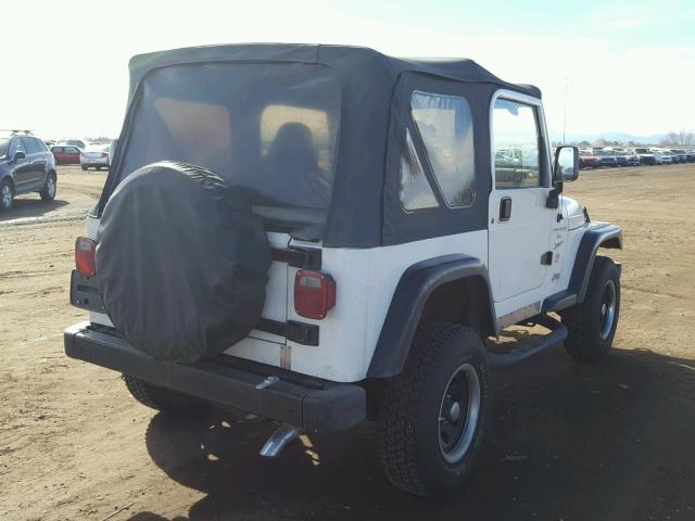 1J4FY19S0WP710670 - 1998 JEEP WRANGLER / WHITE photo 4