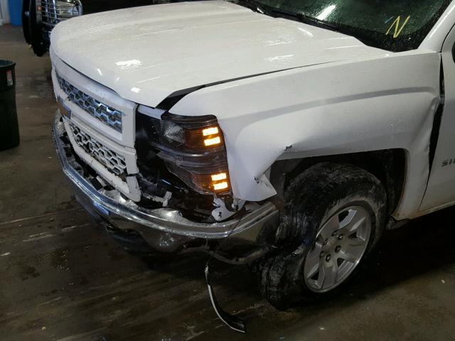 1GCNCPEH3EZ182588 - 2014 CHEVROLET SILVERADO WHITE photo 9