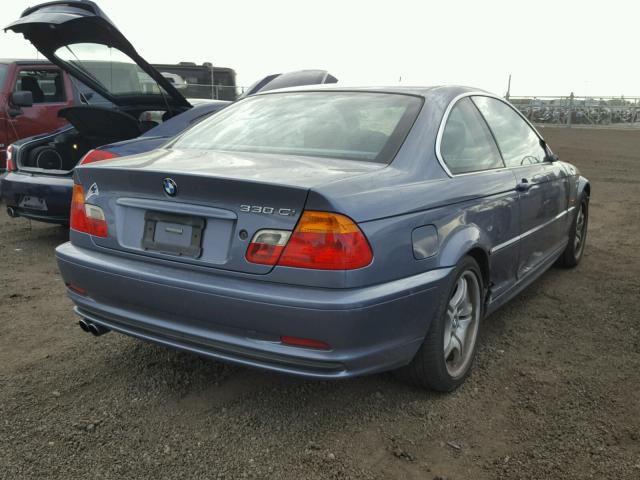 WBABN53461JU30680 - 2001 BMW 330 CI BLUE photo 4