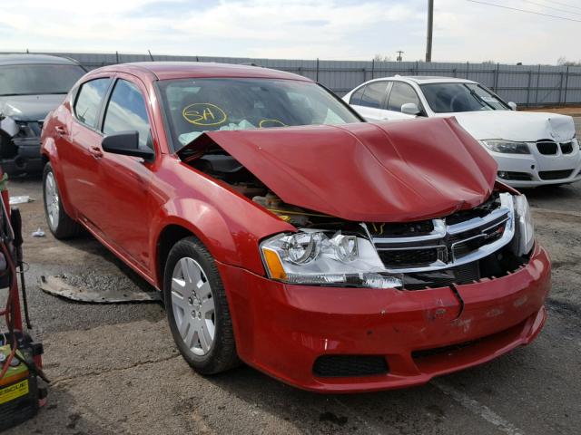 1C3CDZAB6DN754491 - 2013 DODGE AVENGER SE RED photo 1