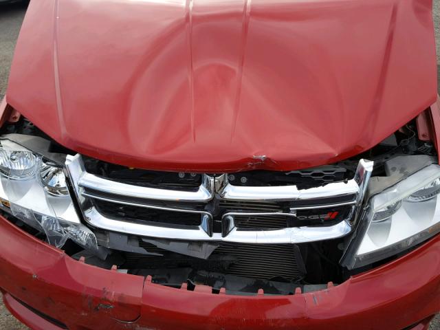 1C3CDZAB6DN754491 - 2013 DODGE AVENGER SE RED photo 7