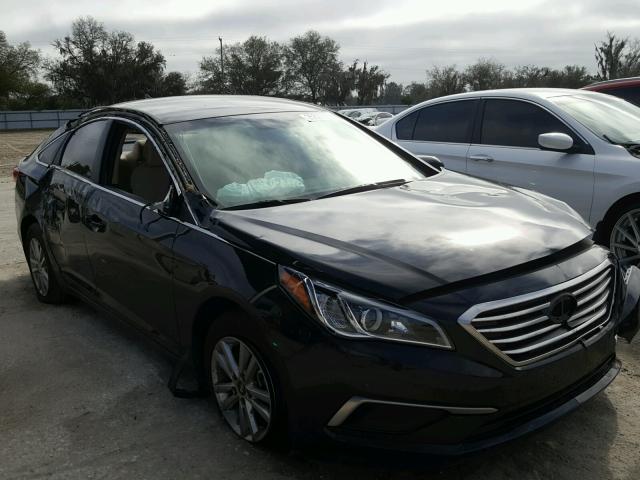 5NPE24AF9HH499342 - 2017 HYUNDAI SONATA SE BLACK photo 1