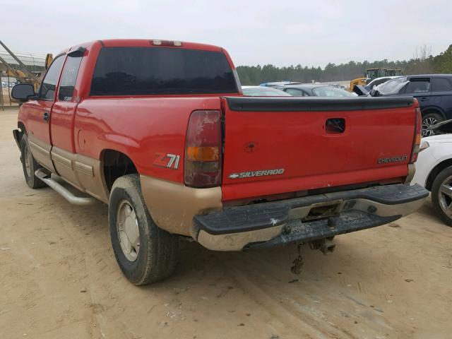 1GCEK19T7XE184028 - 1999 CHEVROLET SILVERADO RED photo 3