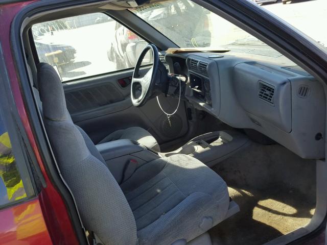 1GNCS18W8TK238734 - 1996 CHEVROLET BLAZER RED photo 5