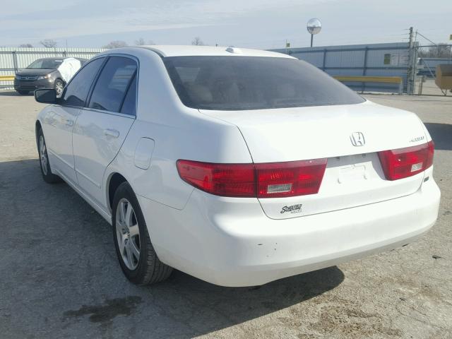 1HGCM66565A012888 - 2005 HONDA ACCORD EX WHITE photo 3