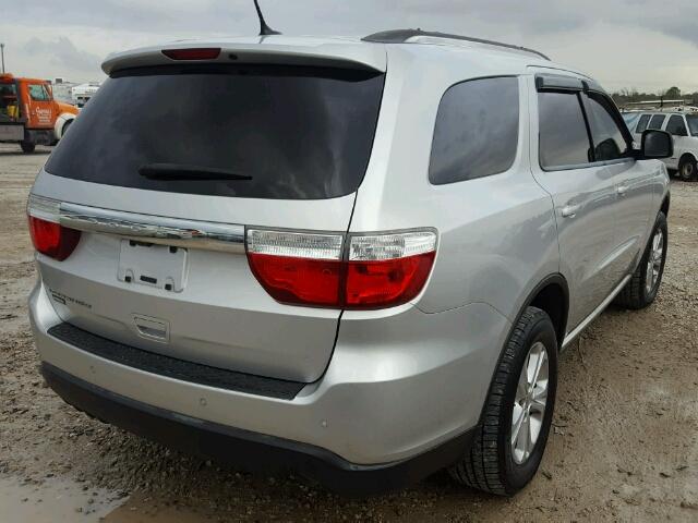 1C4RDHAG2DC582824 - 2013 DODGE DURANGO SX SILVER photo 4