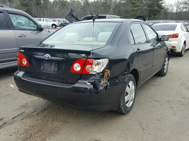 2T1BR32E78C864053 - 2008 TOYOTA COROLLA CE BLACK photo 4