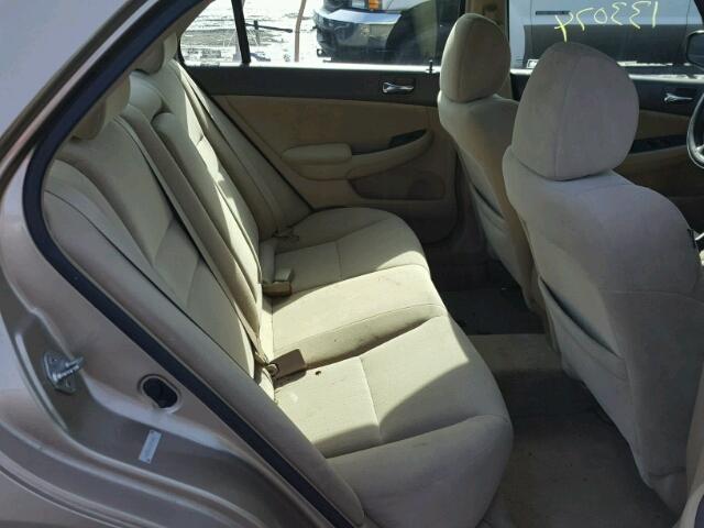 1HGCM56455A189367 - 2005 HONDA ACCORD LX GOLD photo 6