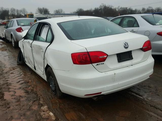 3VW2K7AJ8DM372446 - 2013 VOLKSWAGEN JETTA BASE 白色 照片 3