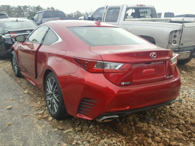 JTHHE5BC5F5011031 - 2015 LEXUS RC 350 RED photo 3