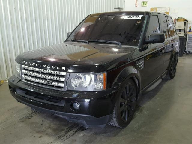 SALSH23438A173375 - 2008 LAND ROVER RANGE ROVE BLACK photo 2