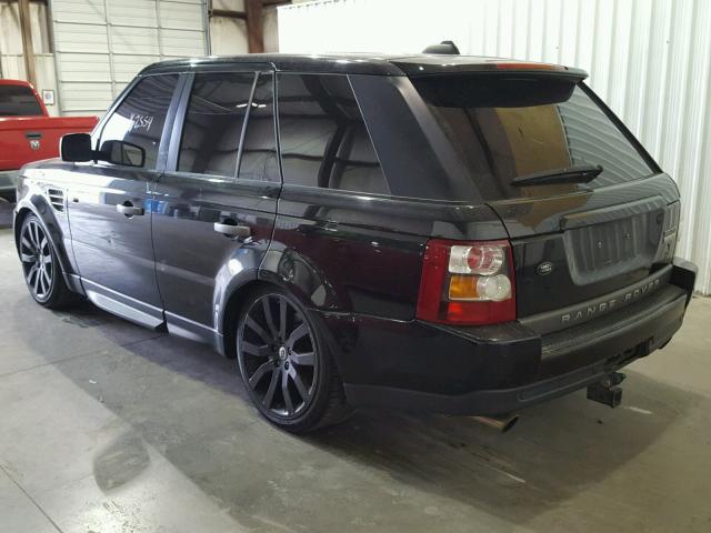 SALSH23438A173375 - 2008 LAND ROVER RANGE ROVE BLACK photo 3