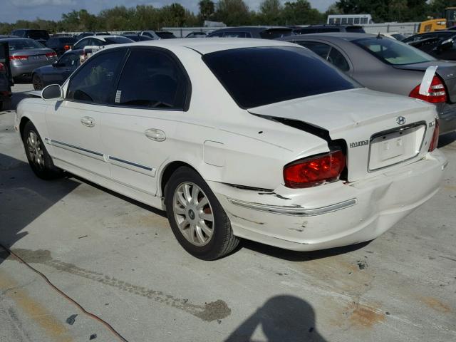 KMHWF35H73A883484 - 2003 HYUNDAI SONATA GLS WHITE photo 3