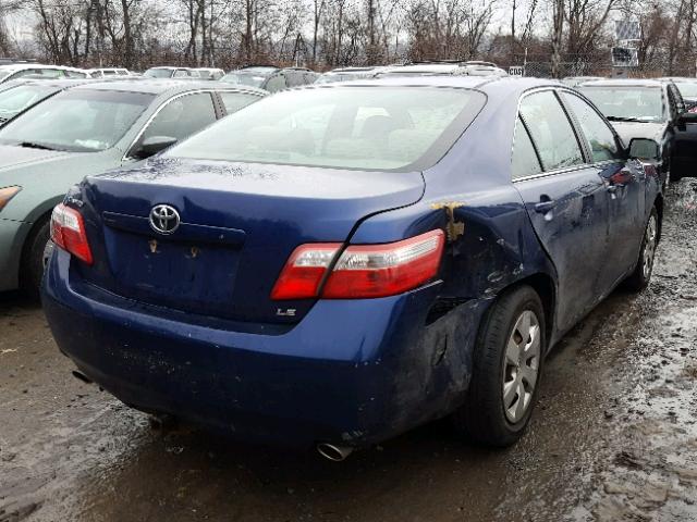 4T1BK46K87U004069 - 2007 TOYOTA CAMRY NEW BLUE photo 4