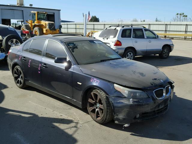 WBANB53577CP06392 - 2007 BMW 550 I BLUE photo 1