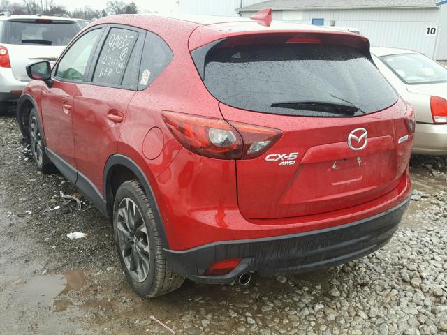 JM3KE4DY7G0667098 - 2016 MAZDA CX-5 GT MAROON photo 3