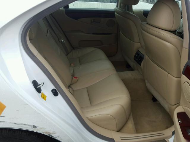 JTHBL46F875050451 - 2007 LEXUS LS 460 WHITE photo 6