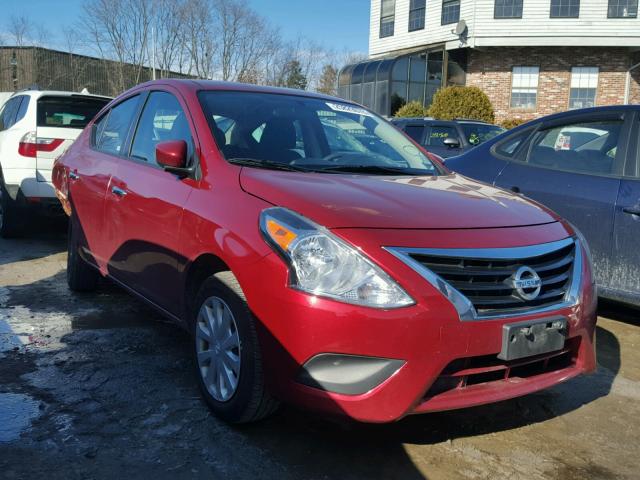 3N1CN7AP3GL843631 - 2016 NISSAN VERSA S RED photo 1