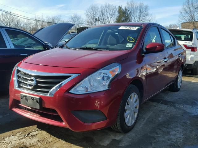 3N1CN7AP3GL843631 - 2016 NISSAN VERSA S RED photo 2