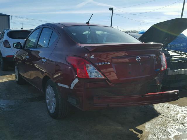 3N1CN7AP3GL843631 - 2016 NISSAN VERSA S RED photo 3