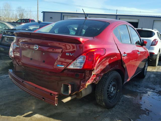 3N1CN7AP3GL843631 - 2016 NISSAN VERSA S RED photo 4