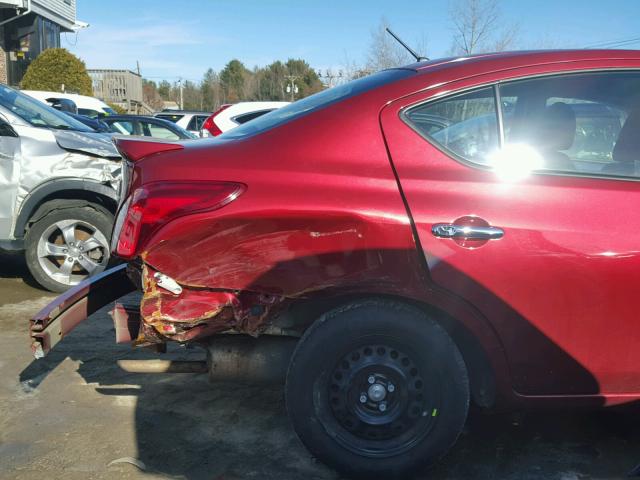 3N1CN7AP3GL843631 - 2016 NISSAN VERSA S RED photo 9