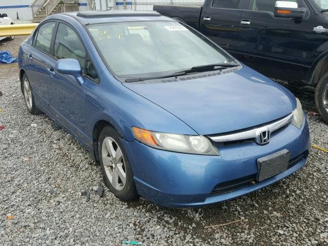 1HGFA16816L031387 - 2006 HONDA CIVIC EX BLUE photo 1