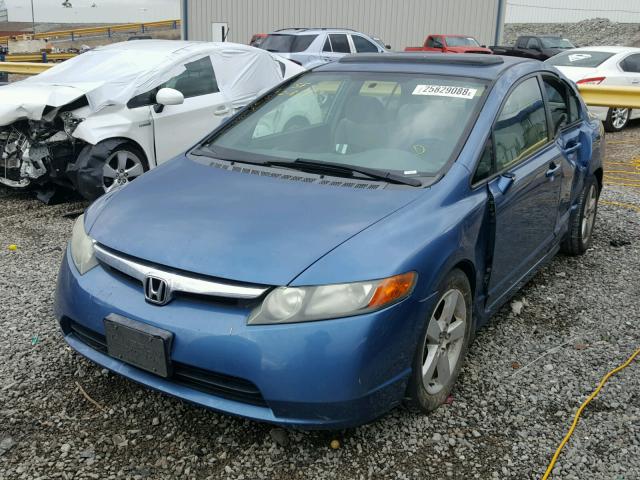 1HGFA16816L031387 - 2006 HONDA CIVIC EX ლურჯი ფოტო 2