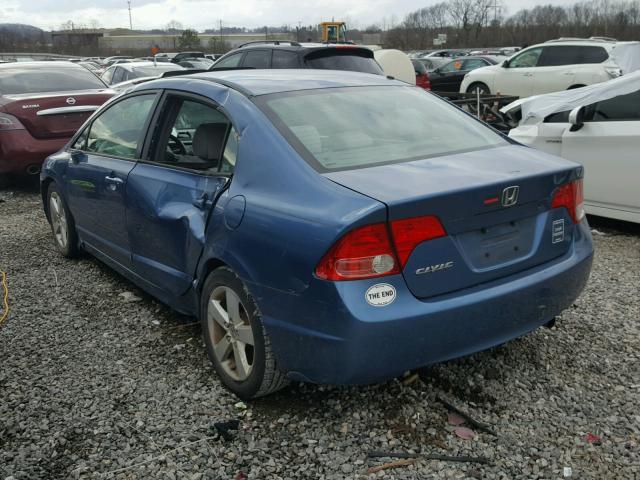 1HGFA16816L031387 - 2006 HONDA CIVIC EX BLUE photo 3