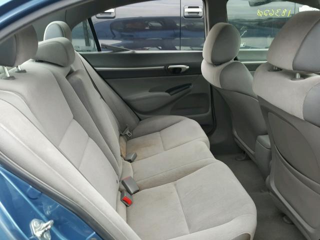 1HGFA16816L031387 - 2006 HONDA CIVIC EX ლურჯი ფოტო 6