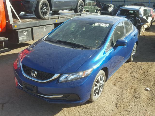 2HGFB2F87FH542943 - 2015 HONDA CIVIC EX BLUE photo 2