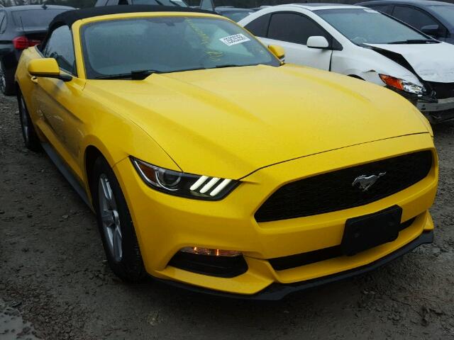 1FATP8EMXG5291967 - 2016 FORD MUSTANG YELLOW photo 1