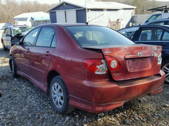 1NXBR30E25Z436985 - 2005 TOYOTA COROLLA CE RED photo 3